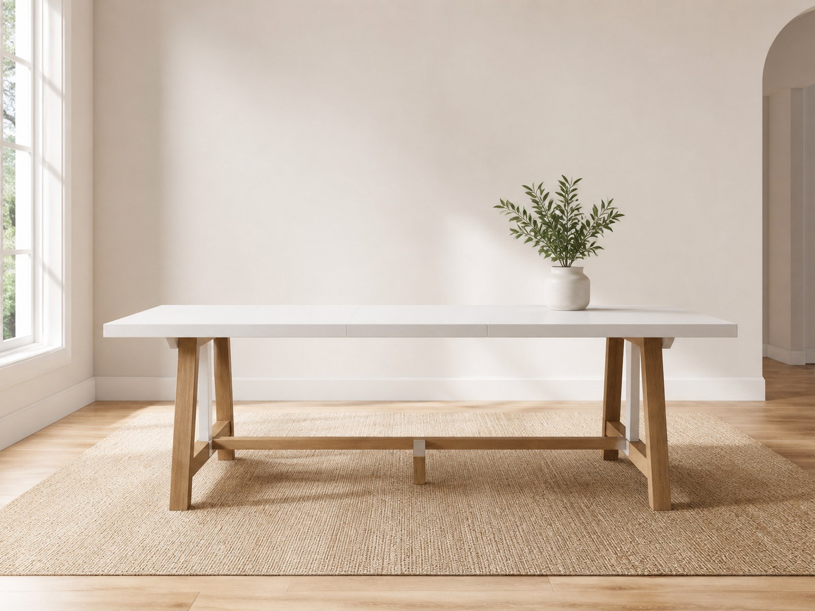 Harthwell Solid Wood Modern Farmhouse Dining Tables