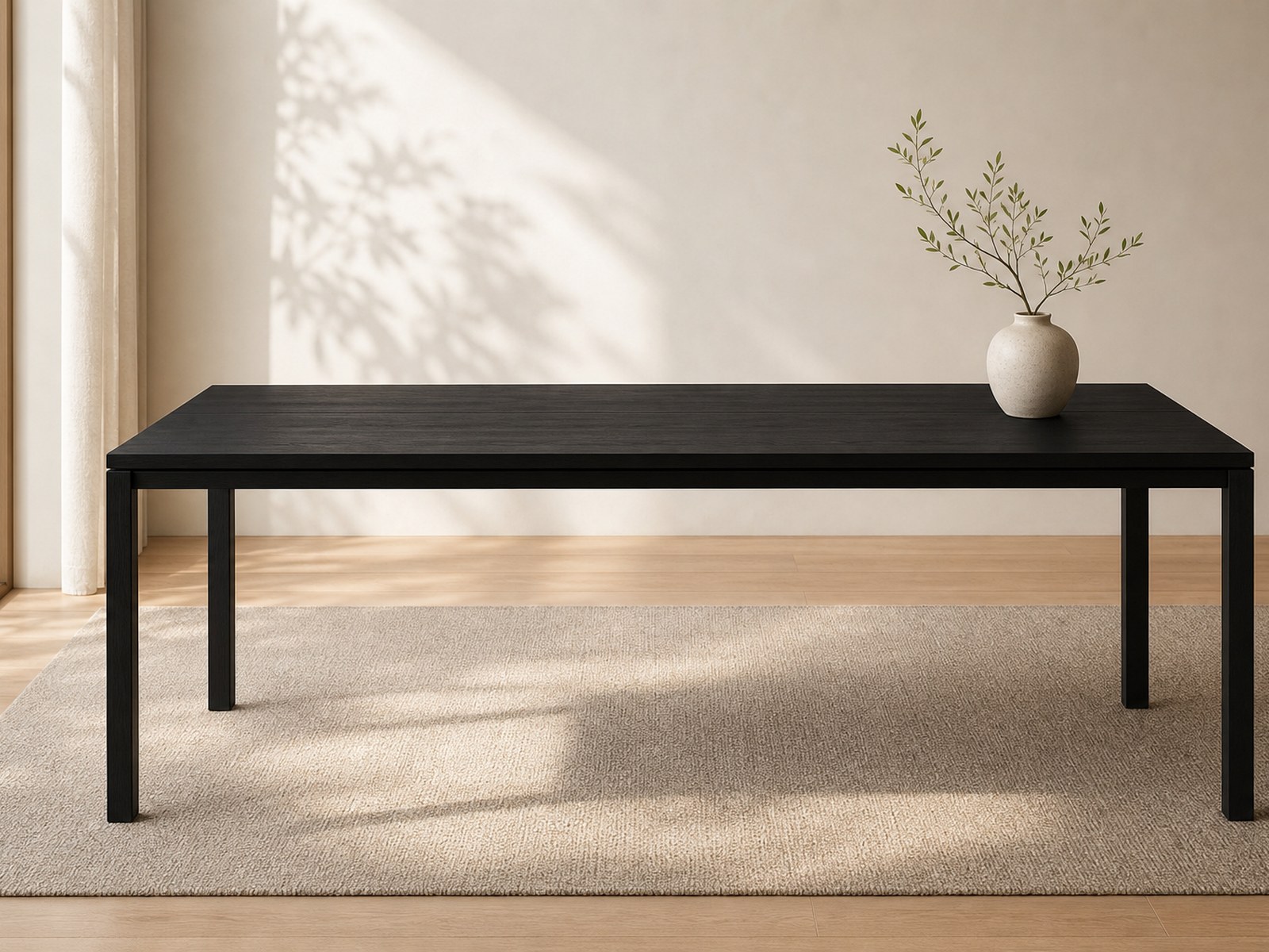 Japandi-Style Solid Wood Dining Tables