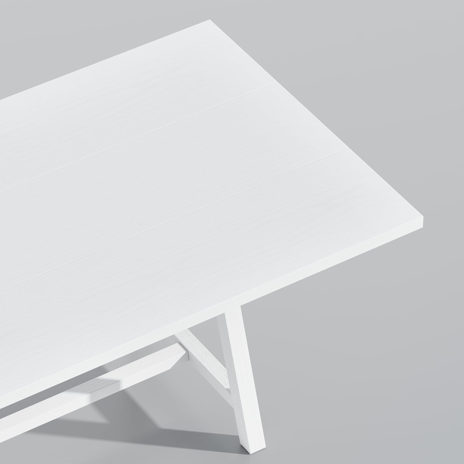 Harthwell Solid Wood Modern Farmhouse Dining Tables image 3